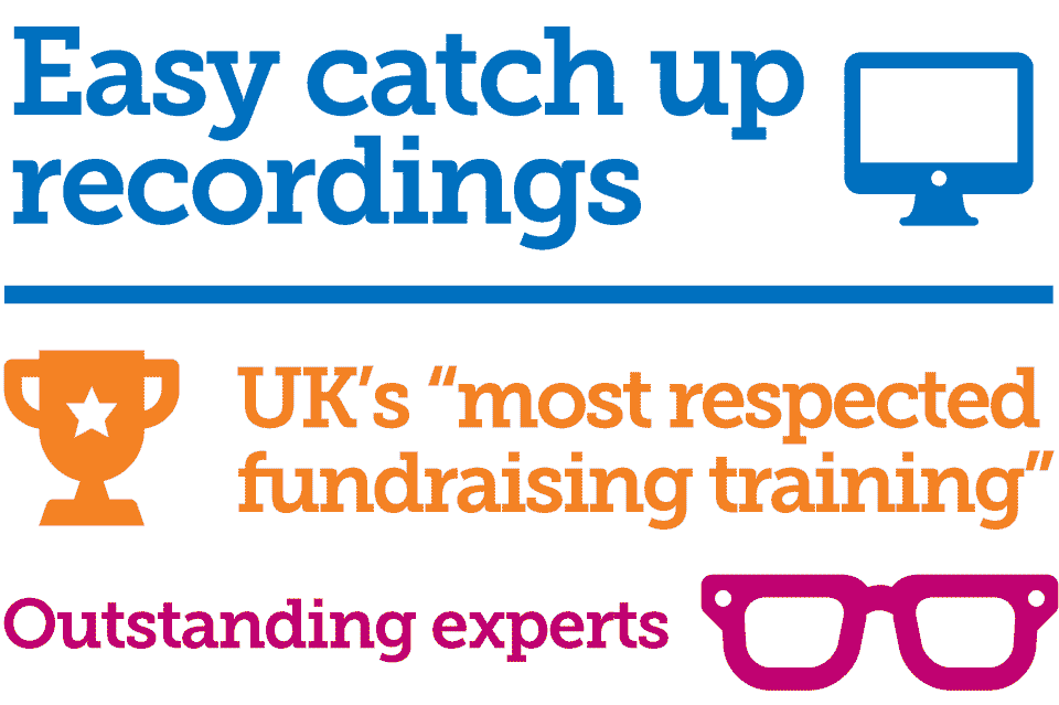 4x onboarding and progress webinars | UK's most respected fundraising training